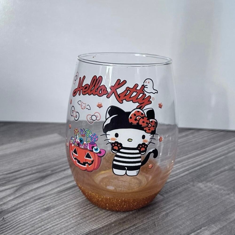 sanrio 2023 hello kitty halloween win glass cup